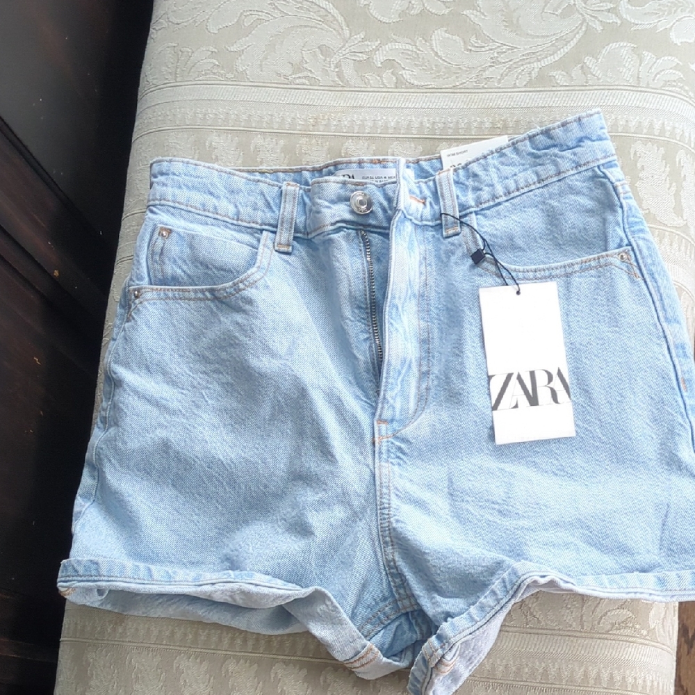 Zara Women's Blue Jean Shorts